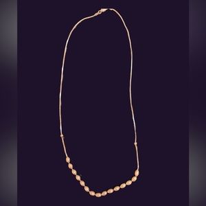 20 inch silver beaded necklace